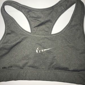 Nike XS Sports bra. Gray. Dri-fit. High impact.